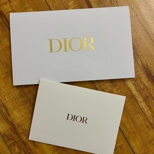 Dior Gold Lettered White Stationery envelope